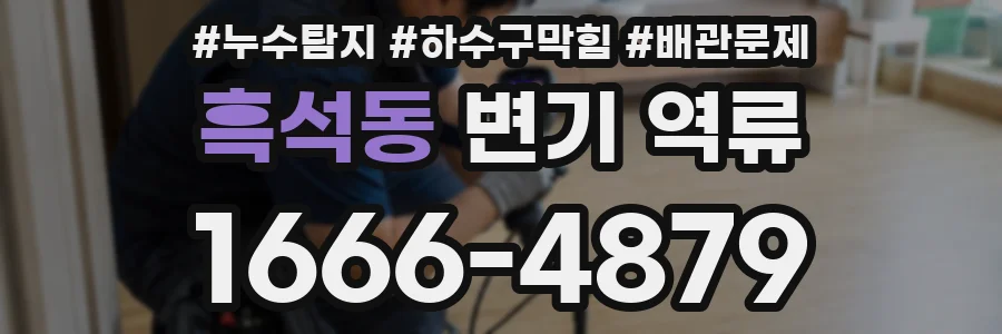 흑석동 변기 역류