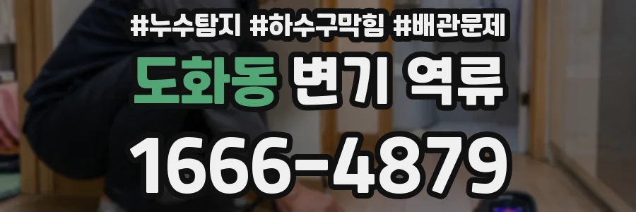 도화동 변기 역류