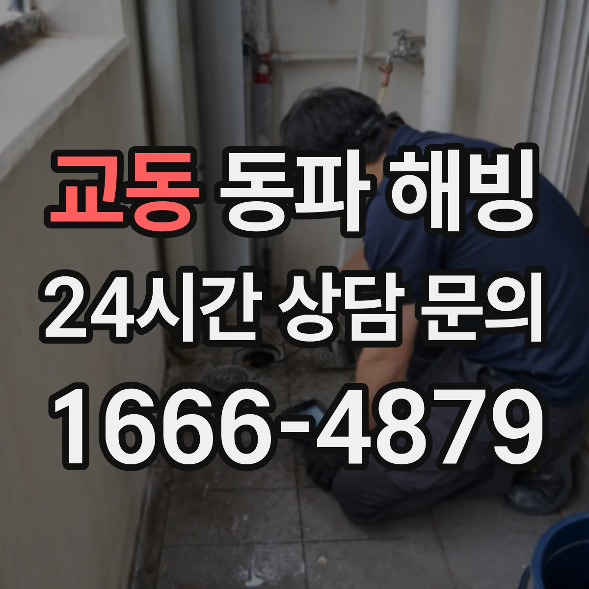 교동 동파 해빙