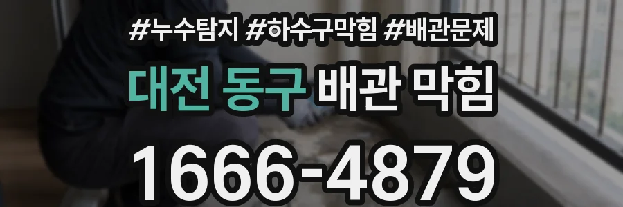 대전 동구 배관 막힘