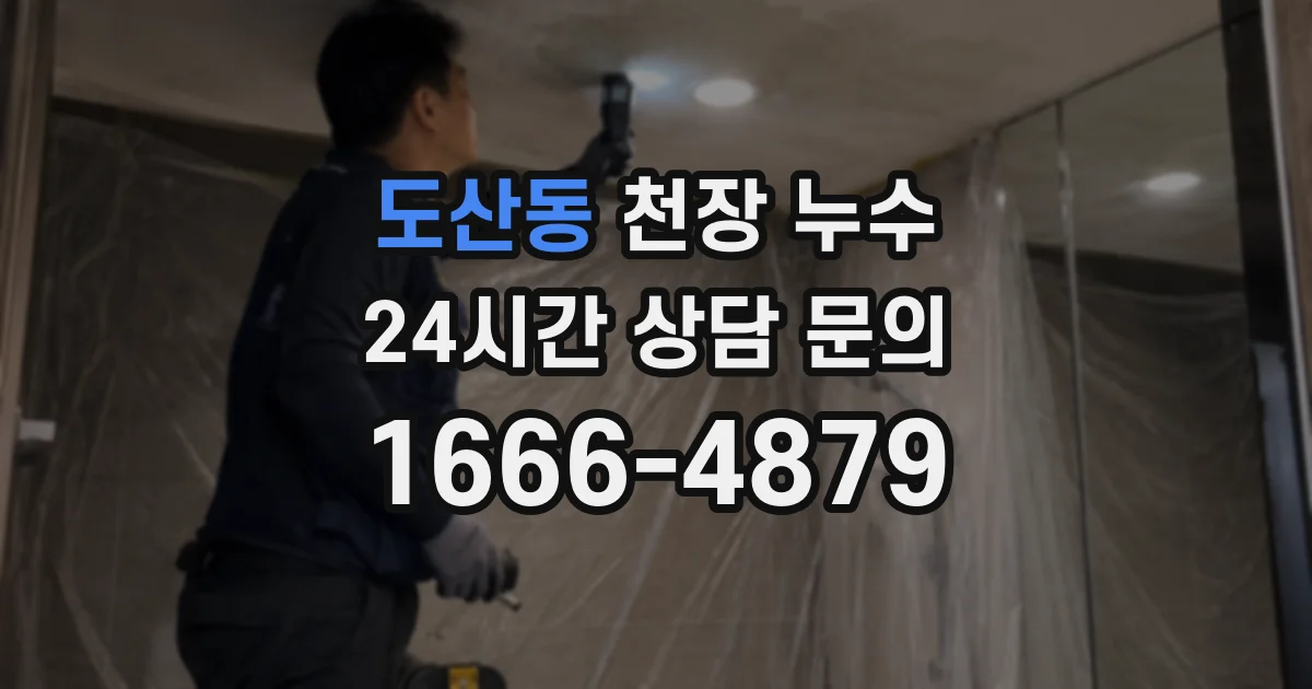 도산동 천장 누수