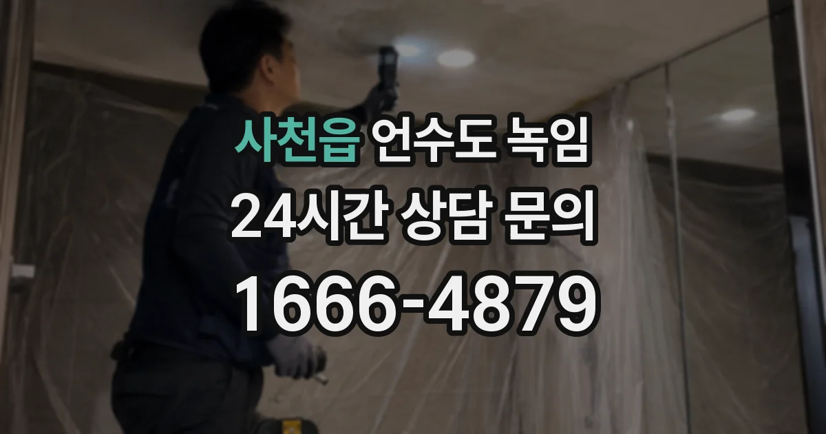 사천읍 언수도 녹임