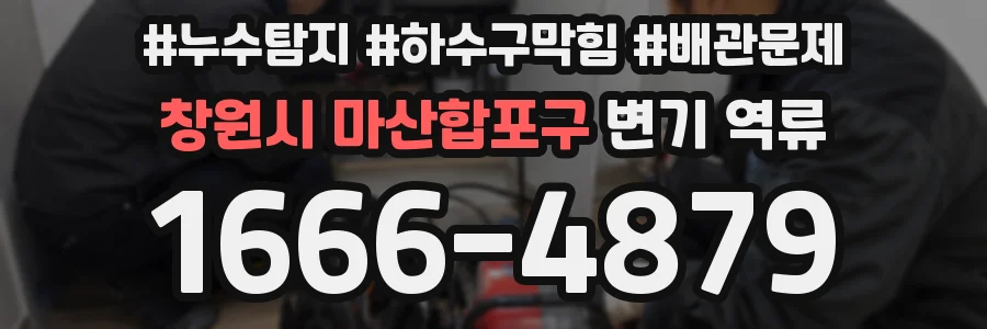 창원시 마산합포구 변기 역류