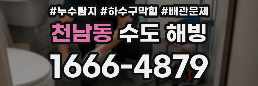 천남동 수도 해빙