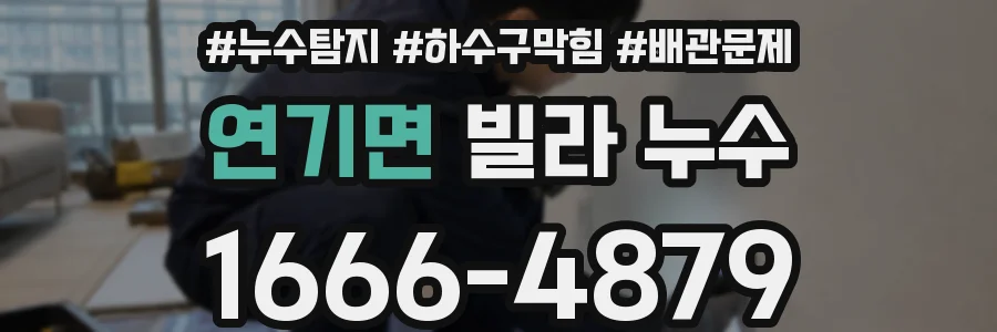 연기면 빌라 누수