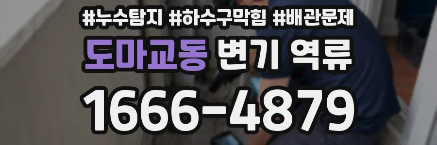 도마교동 변기 역류