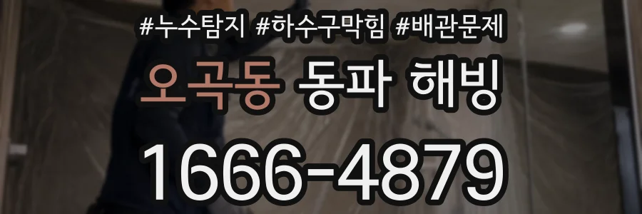 오곡동 동파 해빙