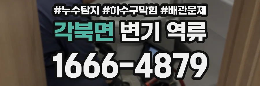각북면 변기 역류