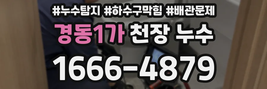 경동1가 천장 누수