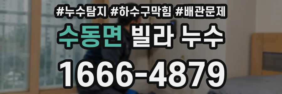 수동면 빌라 누수