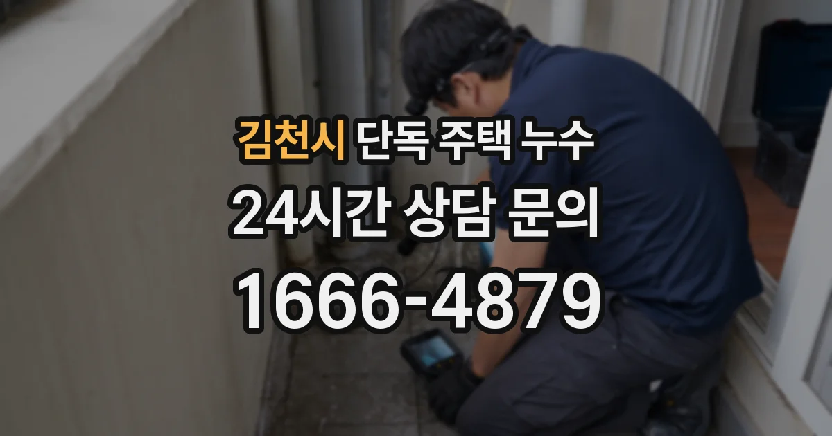 김천시 단독 주택 누수