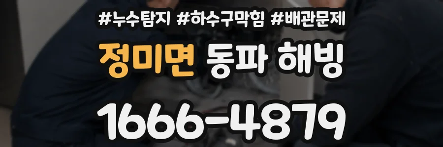 정미면 동파 해빙