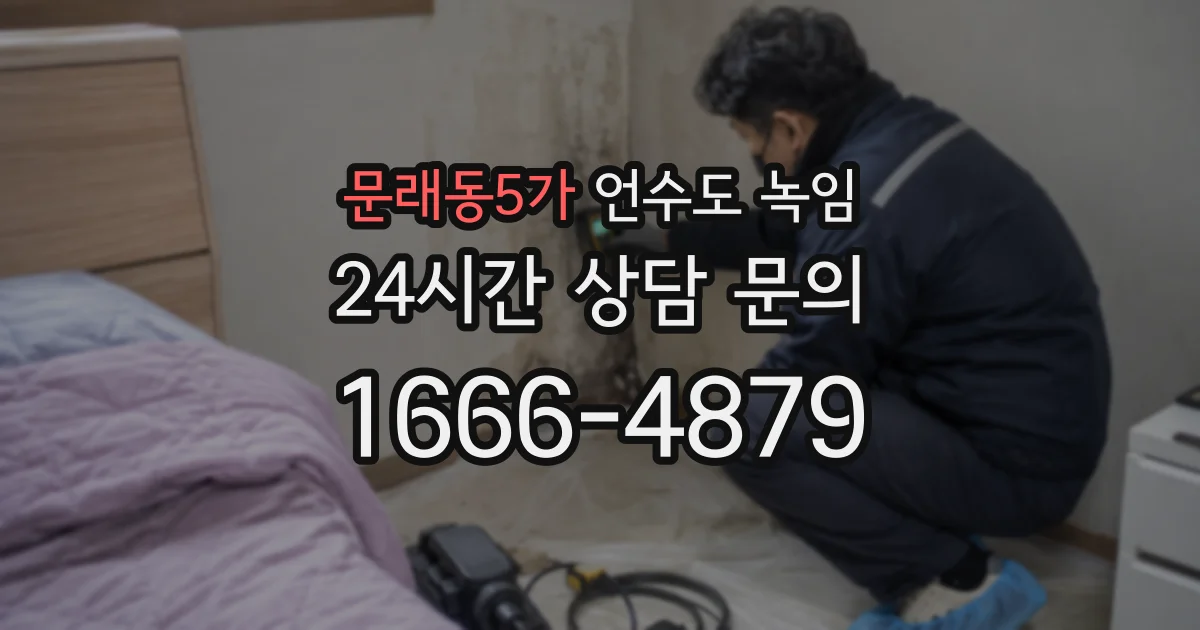 문래동5가 언수도 녹임