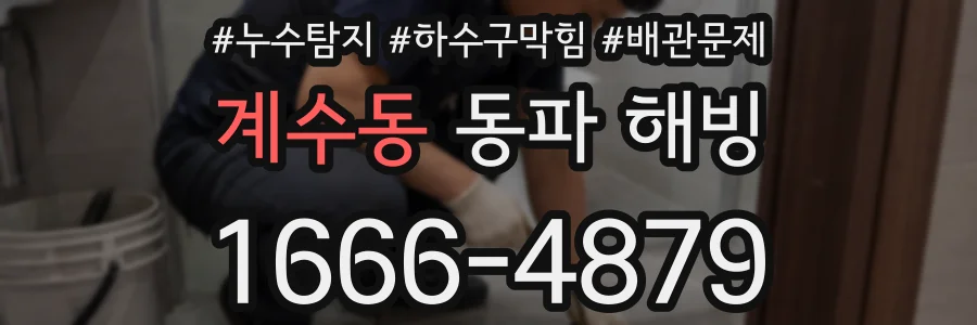 계수동 동파 해빙