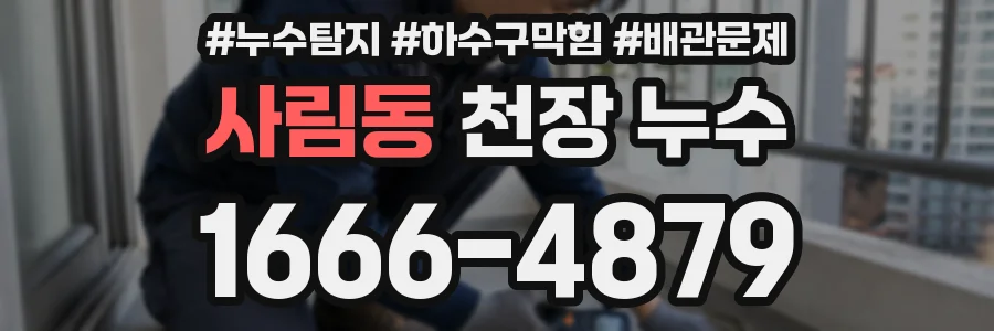 사림동 천장 누수
