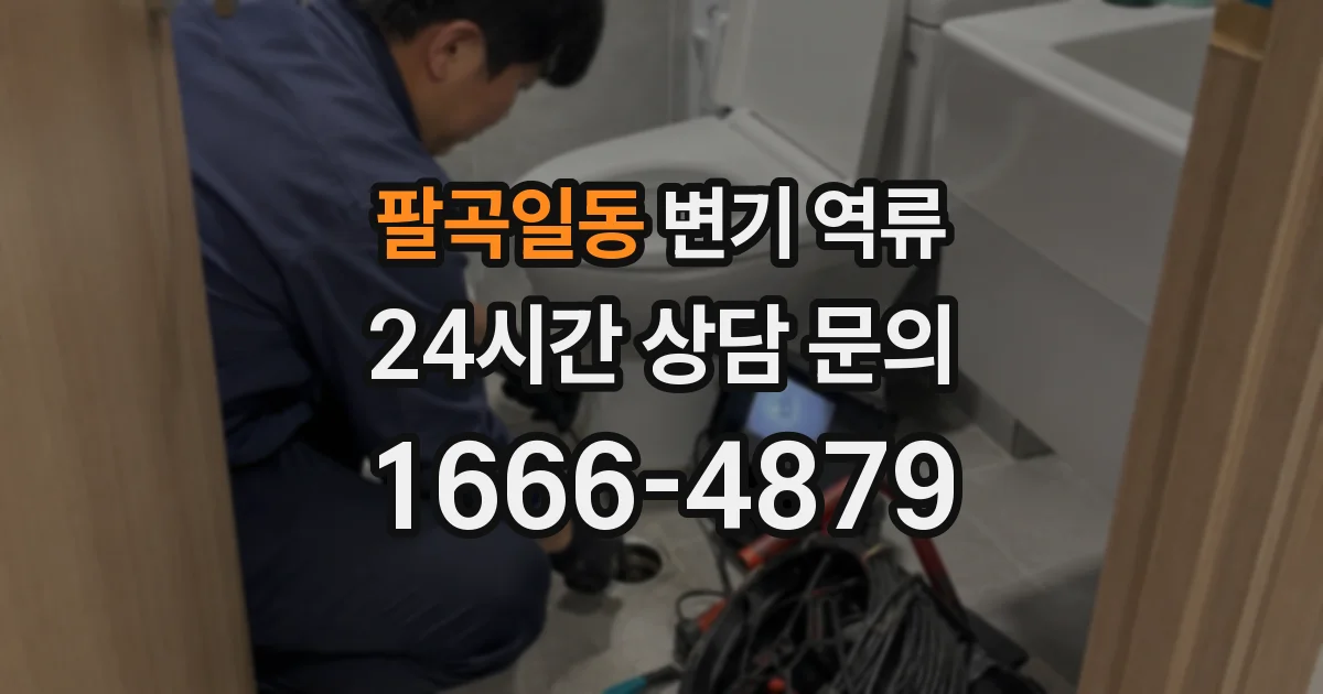 팔곡일동 변기 역류