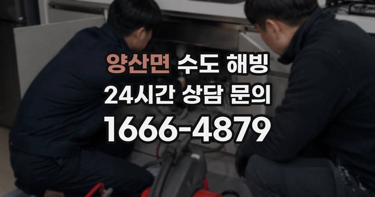 양산면 수도 해빙