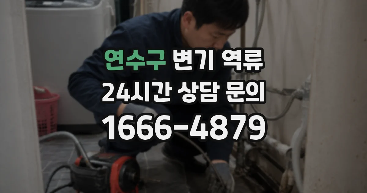 연수구 변기 역류