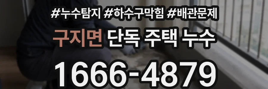 구지면 단독 주택 누수
