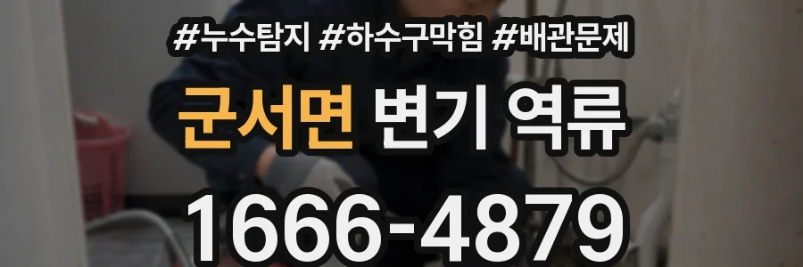군서면 변기 역류