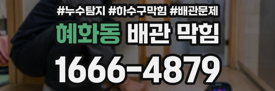 혜화동 배관 막힘