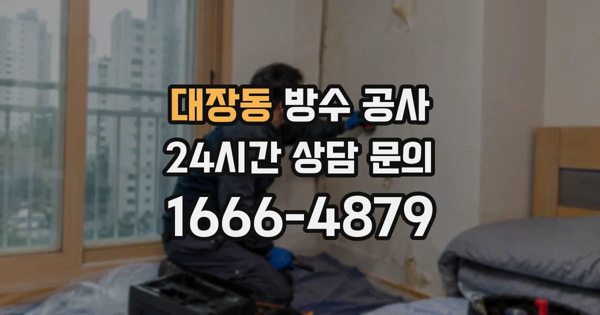 대장동 방수 공사
