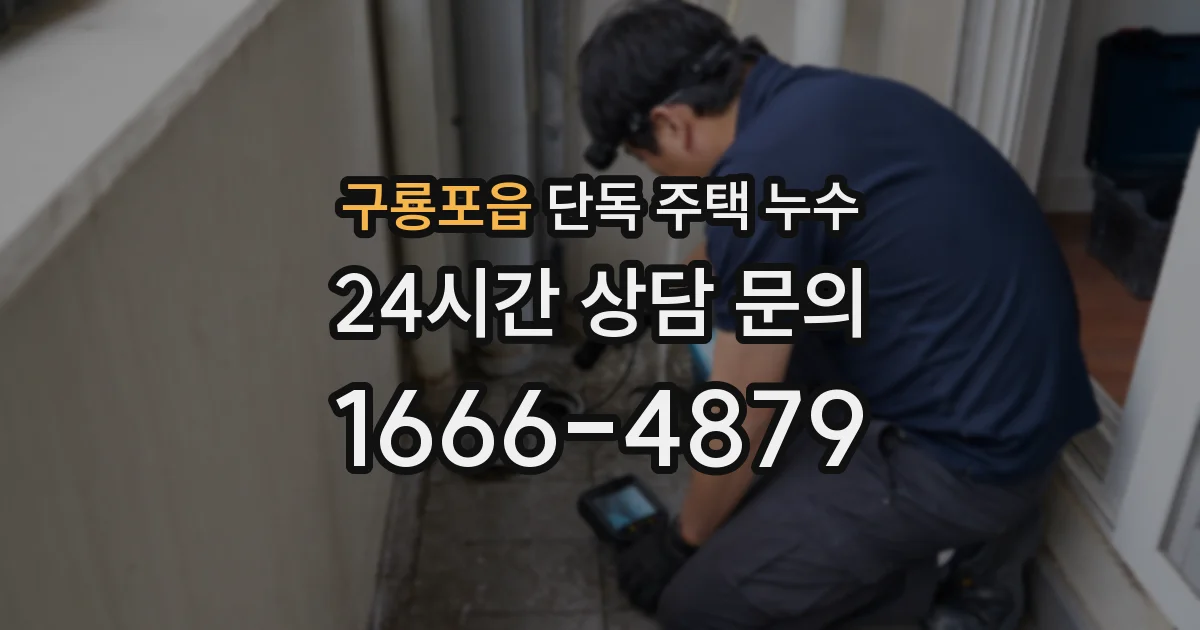 구룡포읍 단독 주택 누수