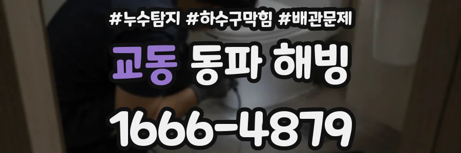 교동 동파 해빙