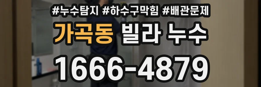 가곡동 빌라 누수