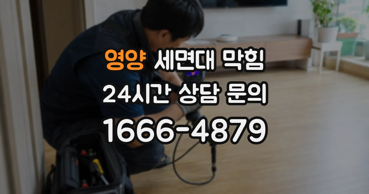 영양 세면대 막힘