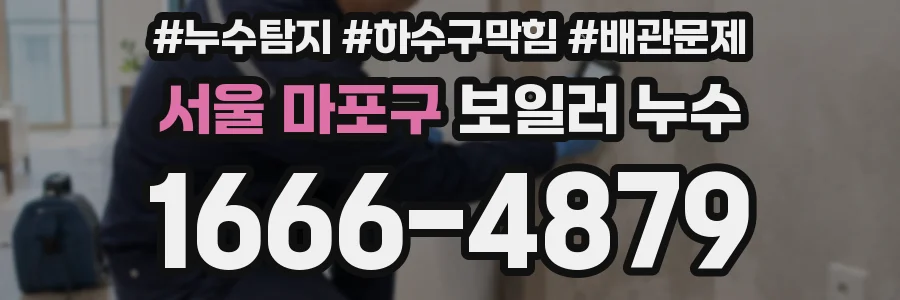 서울 마포구 보일러 누수