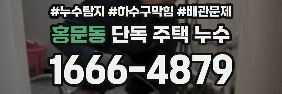 홍문동 단독 주택 누수