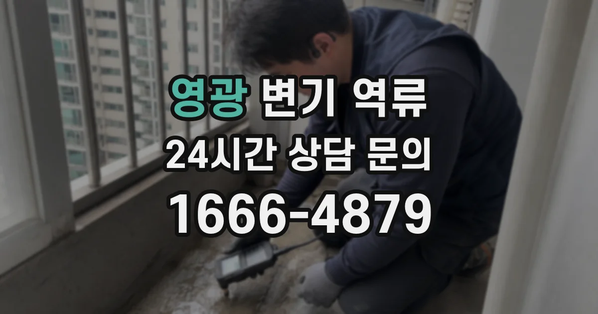 영광 변기 역류