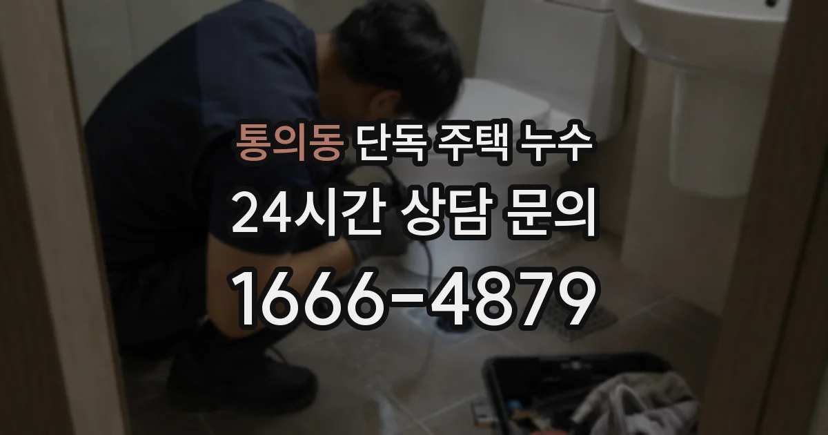 통의동 단독 주택 누수