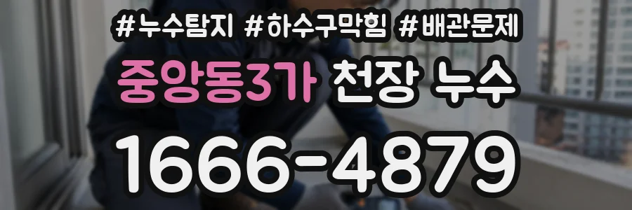 중앙동3가 천장 누수