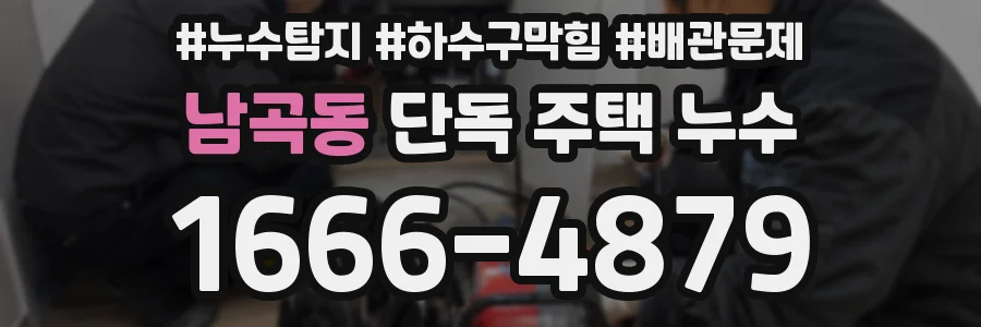 남곡동 단독 주택 누수