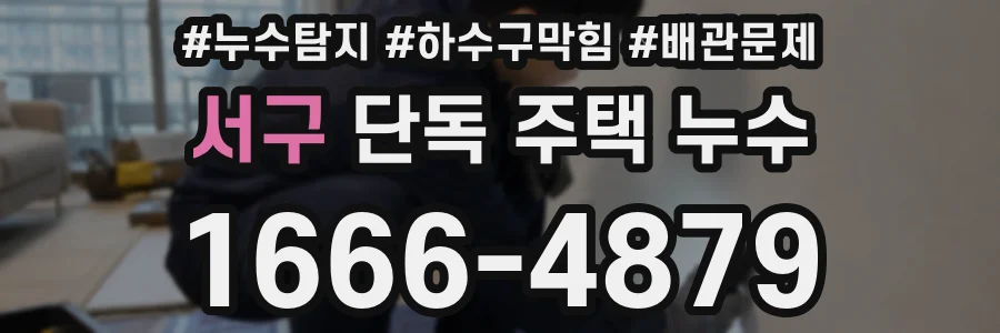 서구 단독 주택 누수