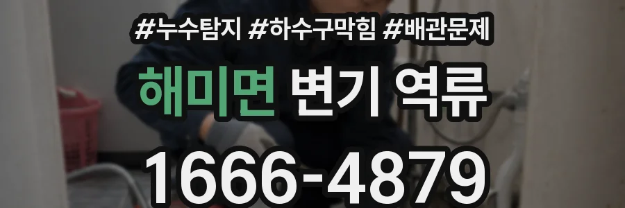 해미면 변기 역류