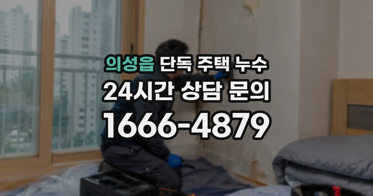의성읍 단독 주택 누수