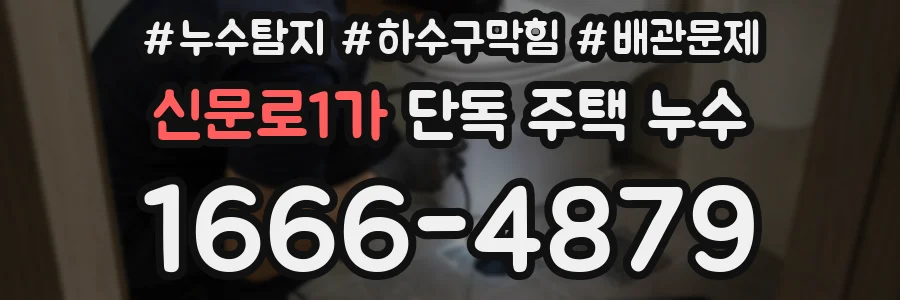신문로1가 단독 주택 누수