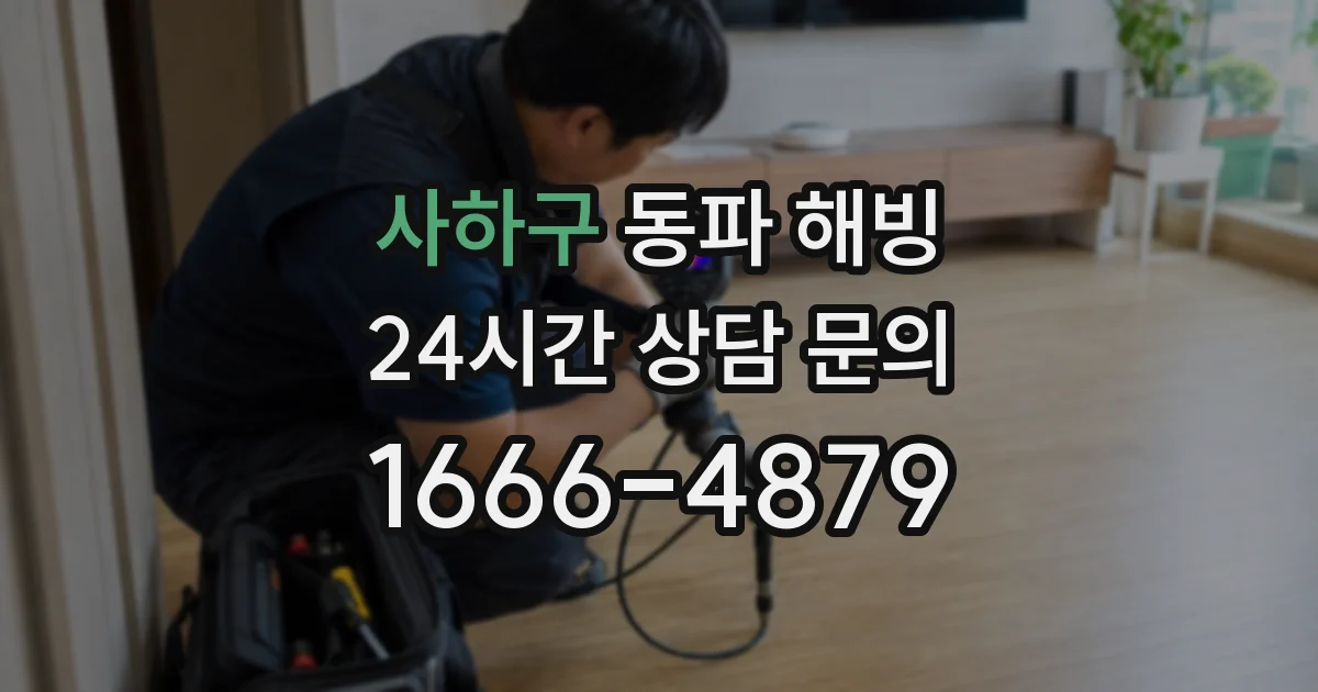 사하구 동파 해빙