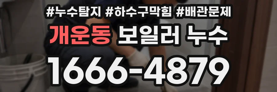 개운동 보일러 누수