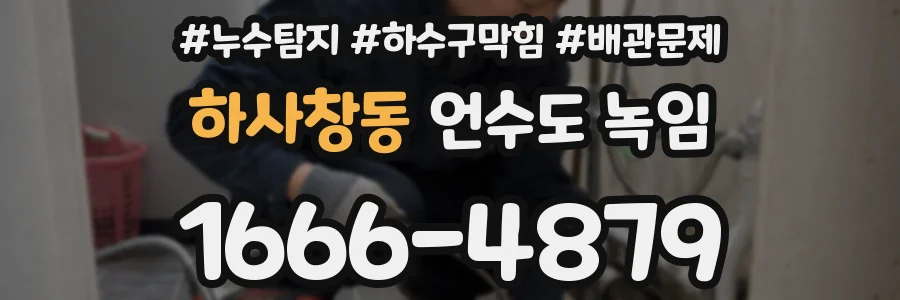 하사창동 언수도 녹임