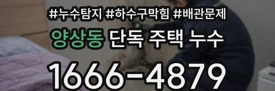 양상동 단독 주택 누수