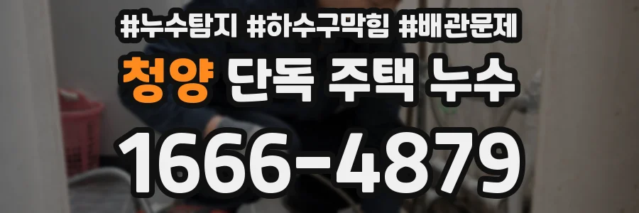 청양 단독 주택 누수