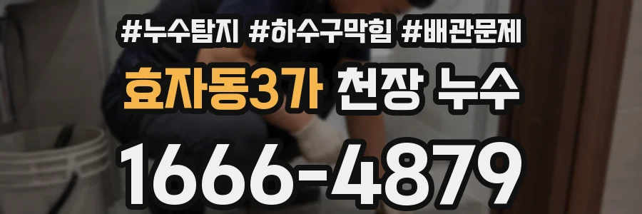 효자동3가 천장 누수