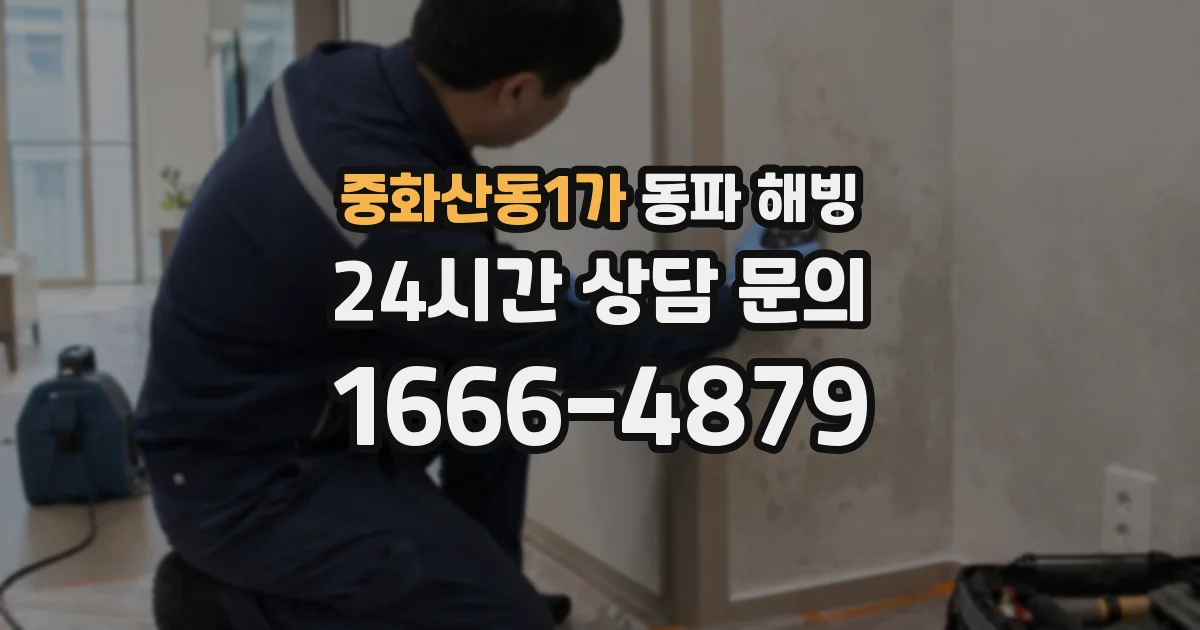 중화산동1가 동파 해빙