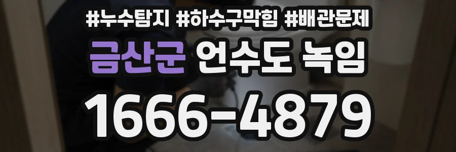 금산군 언수도 녹임