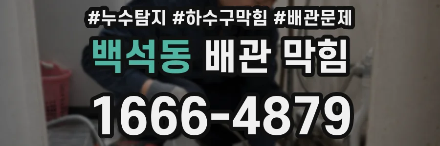 백석동 배관 막힘