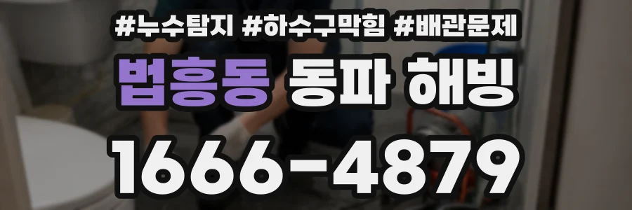 법흥동 동파 해빙